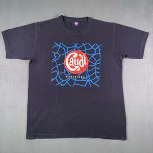 Barcelona Caudi Graphic Blue Short Sleeve T-Shirt Men’s Size Medium